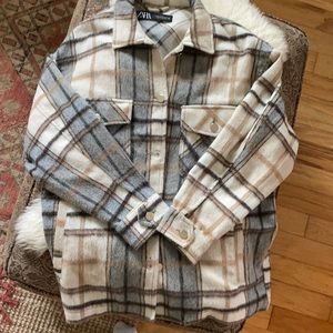 Zara Plaid Shacket